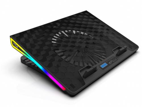 En ucuz INCA FAN-NB-INCA INC-609TGS GMS Arrax Seri·es 13”-18” Büyük Fan 7 RGB Mod 5 Kademe Gaming Notebook Soğutucu
